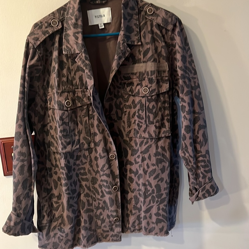 PISTOLA denim animal print jacket - Picture 2 of 11
